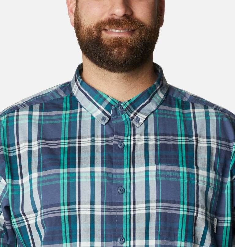 Men's Columbia Rapid Rivers II Short Sleeve Shirts Navy | Plus Size CA-Q156A